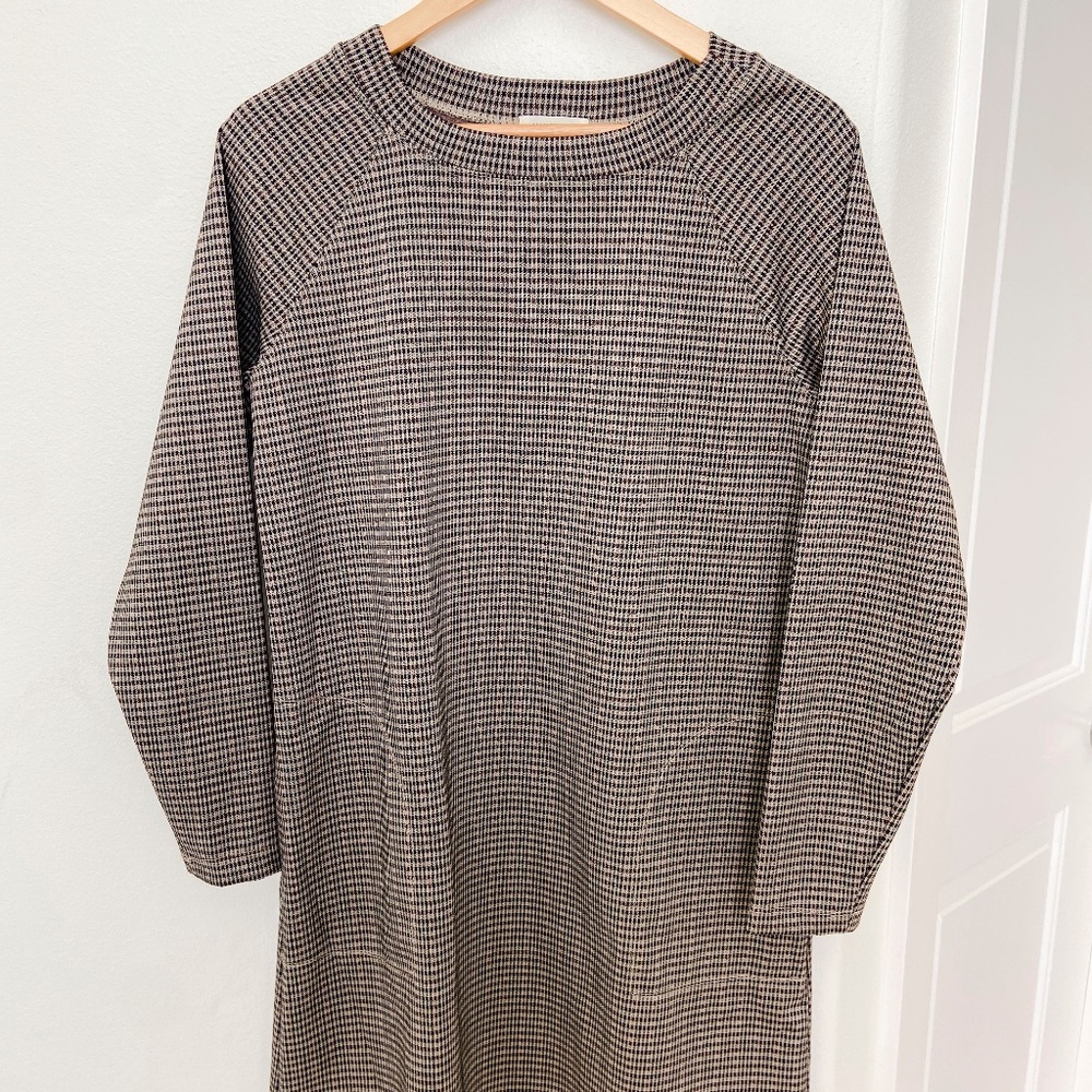 Max Studio Houndstooth Dress- Size Medium